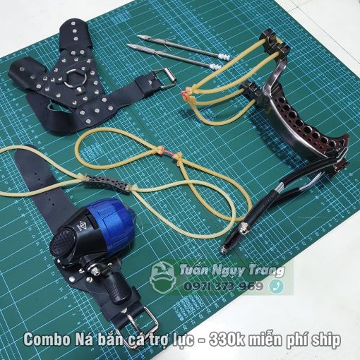 Bộ ná cao su săn cá ná thun dây dẹt trọn bộ 200k - Ảnh 6