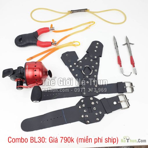 Bộ ná cao su săn cá ná thun dây dẹt trọn bộ 200k - Ảnh 4