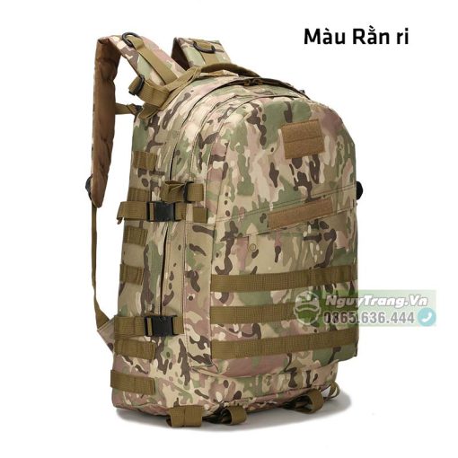 Balo ngụy trang rằn ri - Cặp đeo vai đi rừng đi phượt thời trang - Ảnh 5