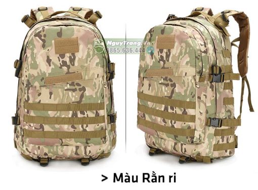 Balo ngụy trang rằn ri - Cặp đeo vai đi rừng đi phượt thời trang - Ảnh 9
