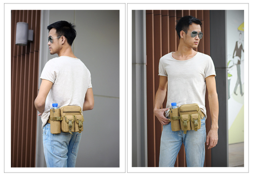 Túi balo ngụy trang đeo hông màu rằn ri - Ảnh 8
