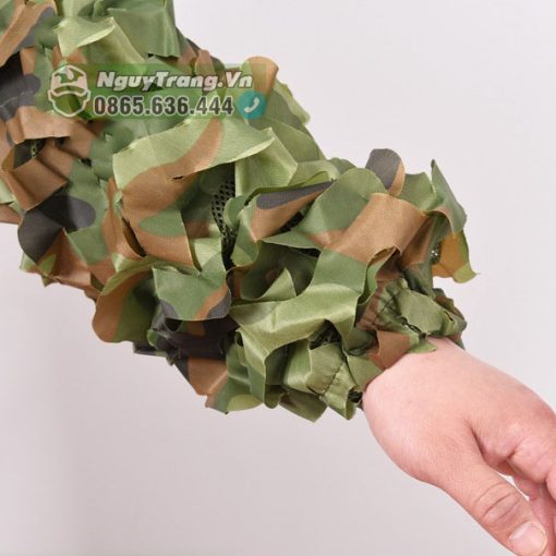 Bộ đồ lưới ngụy trang Màu rằn ri lá cây rừng đi bẫy chim, săn bắt chim thú - Ảnh 3