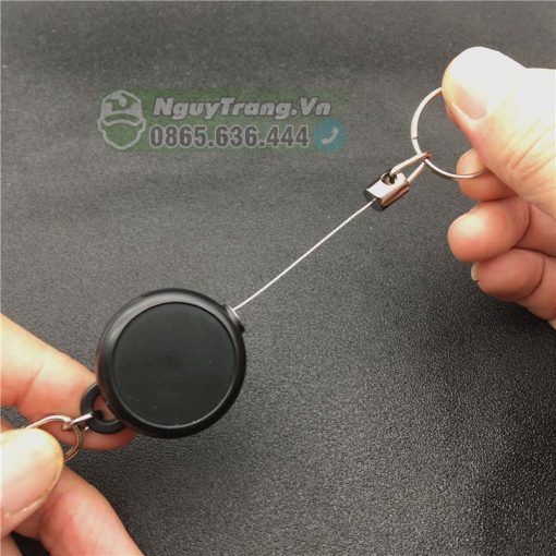 Móc treo chìa khóa dây cáp rút 60cm chống mất chìa khóa - Ảnh 3