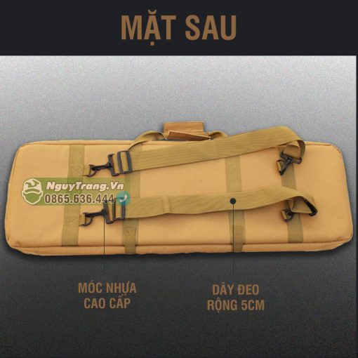 Túi - Balo chống sốc 2 dây đeo lưng cao cấp đựng cần câu pcp đi phượt dài từ 60-120cm - Ảnh 4